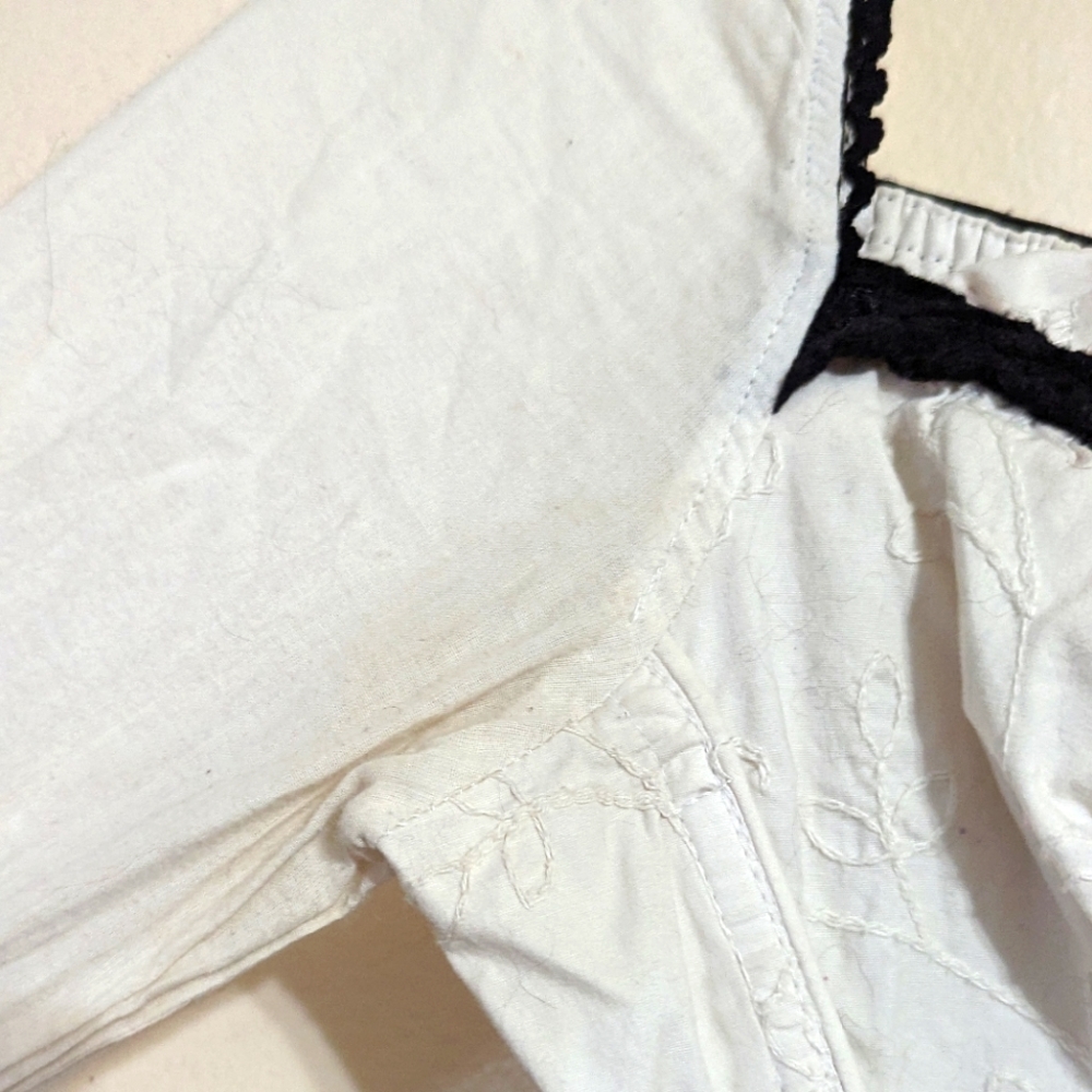 Tripp NYC Embroidered Corset Top Pirate Puff Enchanting Renaissance VTG EUC - Picture 8 of 10